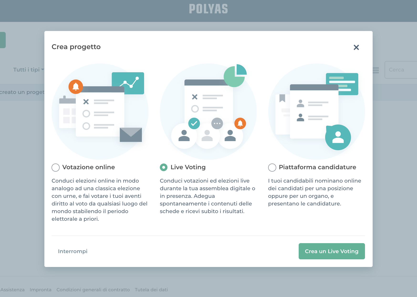 Live Voting: inizio progetto Live Voting: inizio progetto